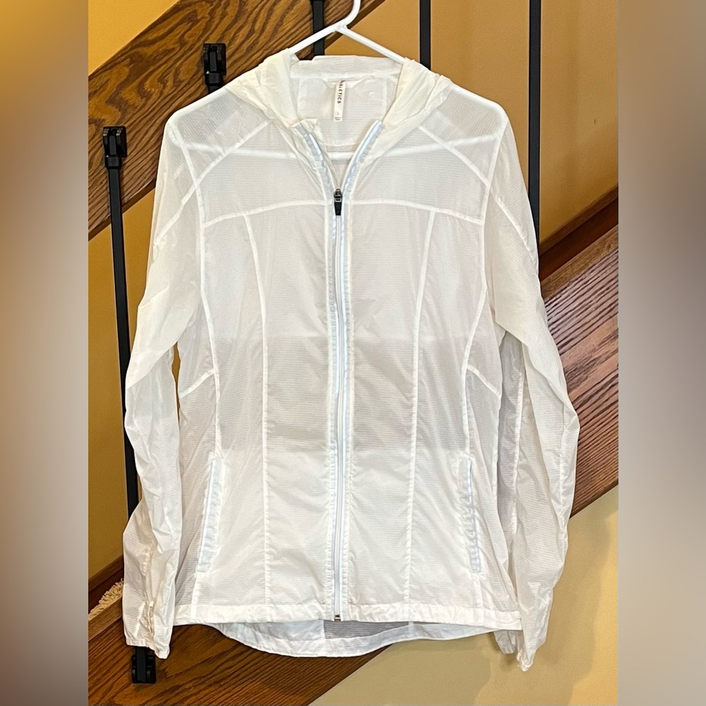 Fabletics Jacket Running Packable White-Sz. Large… - image 1